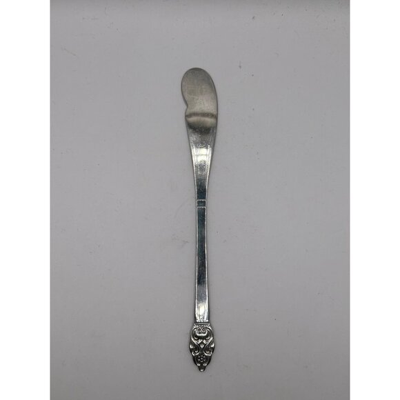 Oneida Silver Vinland Stainless Flat Handle Butter Spreader flatware - Picture 4 of 4